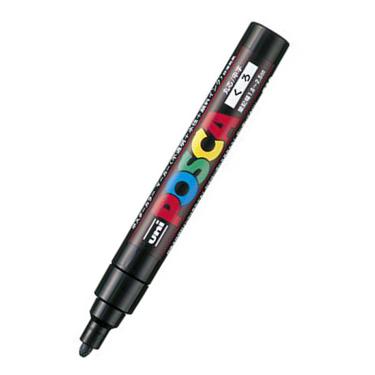 ポスカ 水性ペン 中字 丸芯 黒