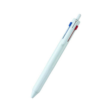 ジェットストリーム 3色ボールペン 後端ノック式 0.5mm アイスブルー