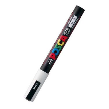 ポスカ 水性ペン 細字 丸芯 白