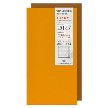 2027年1月始まり手帳 週間バーチカル レギュラーサイズ トラベラーズノート