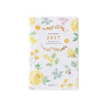 2027年1月始まり手帳 月間 B7 ミニ カントリータイム花柄