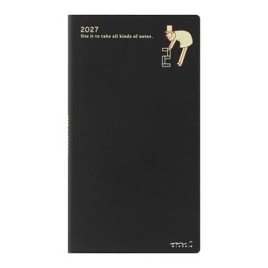 2027年1月始まり手帳 月間 B7 スリム オジサン