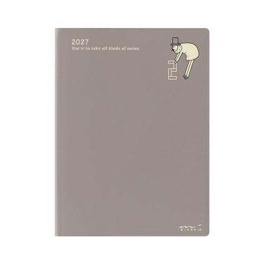 2027年1月始まり手帳 週間バーチカル A6 オジサン