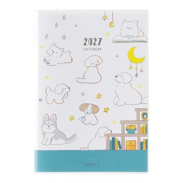 2027年1月始まり手帳 週間 B6 イヌ
