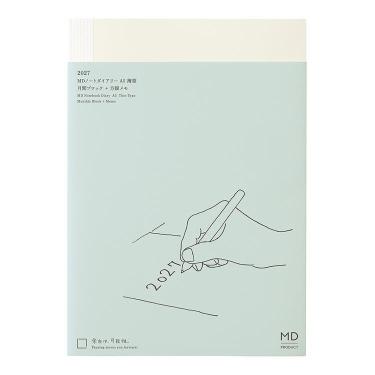 2026年12月始まり手帳 月間 薄型 MDノートダイアリー