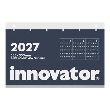 2027年1月始まりカレンダー イノベーター 壁掛け 3ヵ月