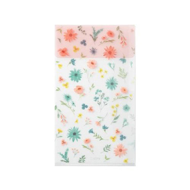クリアファイル　花柄　新品未使用 4902805354660-S.jpg