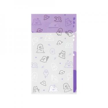 3ポケットクリアホルダー A5スリム おばけ