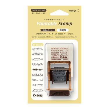 スタンプ 回転印 動物ポーズ