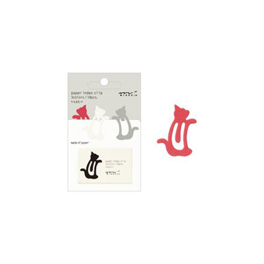 インデックスクリップ ネコ柄