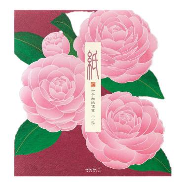 冬柄便箋 箔 乙女椿柄