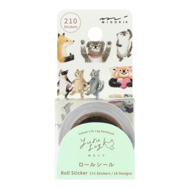 ロールシール ゆるログ 動物気持ち柄