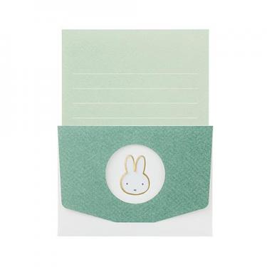 窓ミニレターセット ミッフィー グリーン