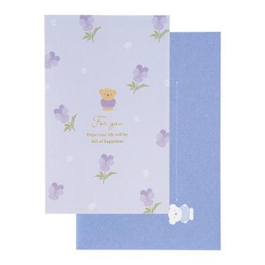 カード ブルーナ フラワー ボリス