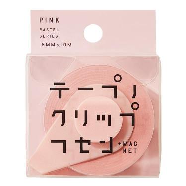 テープノクリップフセン パステルピンク
