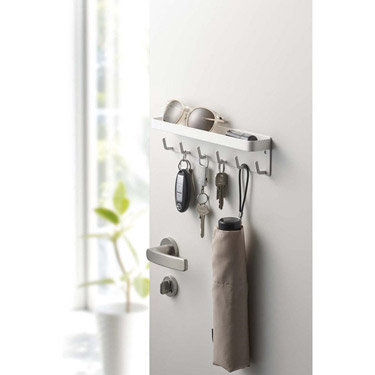 マグネットキーフック&トレイ ホワイト smart(スマート)