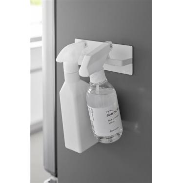 マグネット キッチンタオルハンガー 可動式フック 2個付き ホワイト tower タワー