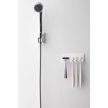 マグネットバスルーム 5連歯ブラシホルダー ホワイト tower タワー
