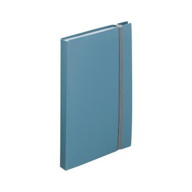 ミューチュアル 二つ折りクリヤーブック ポケット交換式 A5/A4 スレートブルー