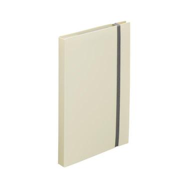 ミューチュアル 二つ折りクリヤーブック ポケット交換式 A5/A4 アイボリー