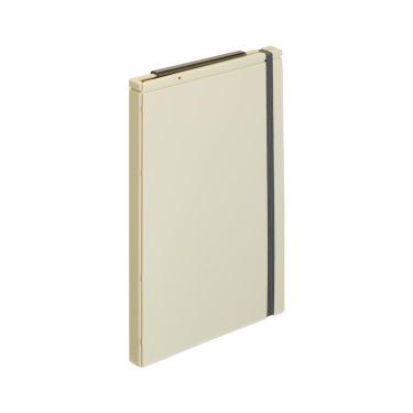 ミューチュアル 二つ折りクリップボード A5/A4 アイボリー