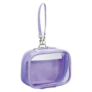 ミファ デコレーションボックスポーチ ミニミニ ワイド ライラックパープル