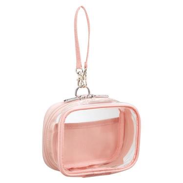 ミファ デコレーションボックスポーチ ミニミニ ワイド ピンク