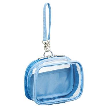 ミファ デコレーションボックスポーチ ミニミニ ワイド ブルー