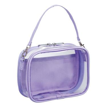 ミファ デコレーションボックスポーチ ミニ ワイド ライラックパープル