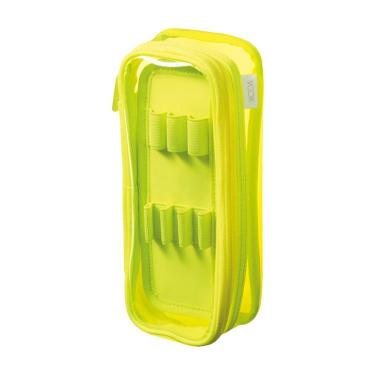 ペンケース XCOA リバーシブルクリヤー ライト イエロー