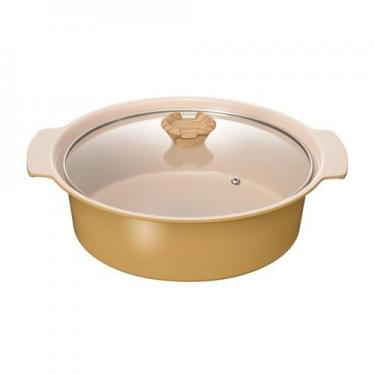 IH対応卓上鍋 27cm 5～6人用 イエロー