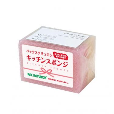 キッチンスポンジ 紅白 2個組 ピンク/ナチュラル