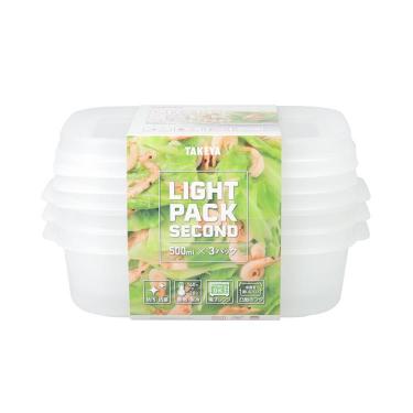 ライトパックセカンド 3個セット 500ml クリア
