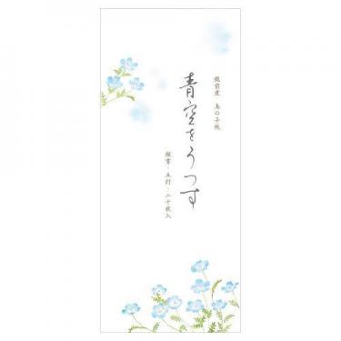 夏柄 一筆箋 初夏二集 青空をうつす
