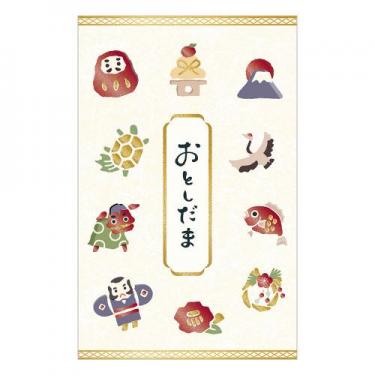 年賀ポチ袋 箔 迎春 2枚入り