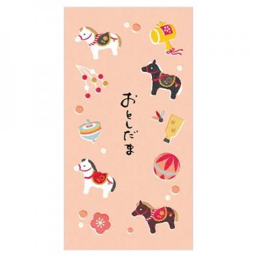 年賀のし袋 印刷干支 張り子の午 3枚入り