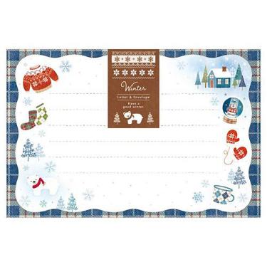 冬柄 ミニレター ウィンター 冬小物