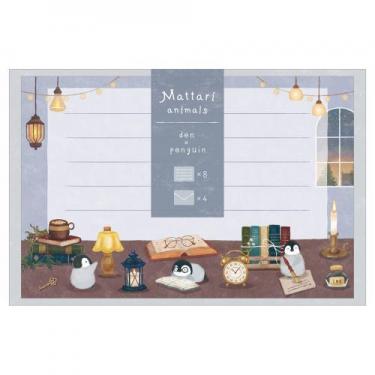 ミニレター まったりアニマルズ デイ ペンギン