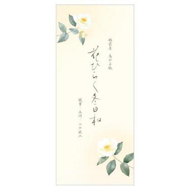 冬柄 一筆箋 冬五集 花ひらく冬日和