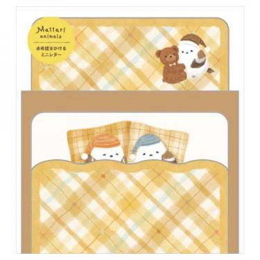 ミニレター まったりアニマルズ ナイト シマエナガ