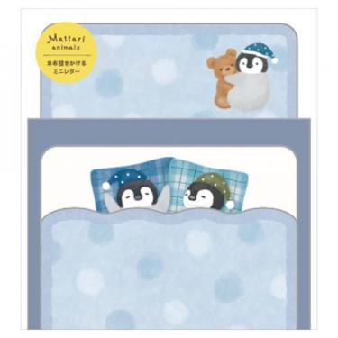 ミニレター まったりアニマルズ ナイト ペンギン