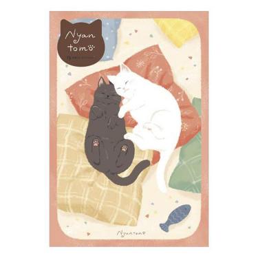 ポストカード にゃんとも ねんね