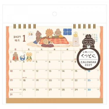 2027年1月始まりカレンダー 卓上 くつどぐ。