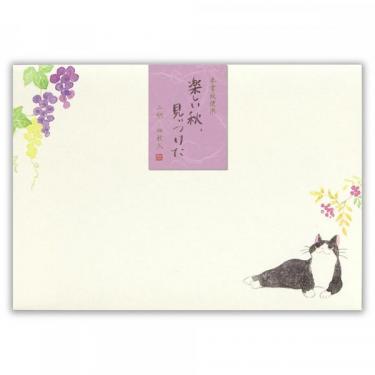 秋柄 封筒 ねころび 楽しい秋B