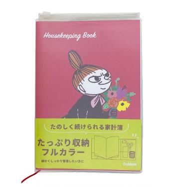 家計簿 A5 ムーミン レッド花