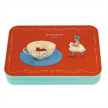 缶入りポストカード くらはしれい ブラウン