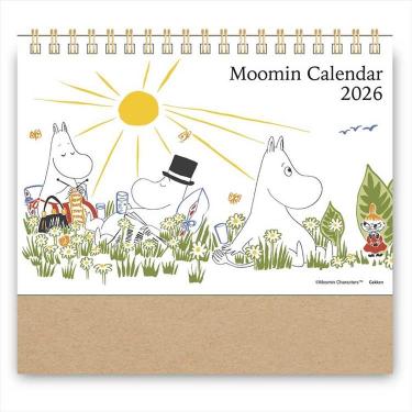 2026年1月始まりカレンダー 卓上 ムーミン リング