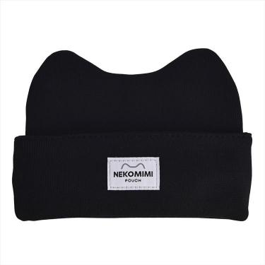 ノートにかぶせる猫耳ポーチ ブラック