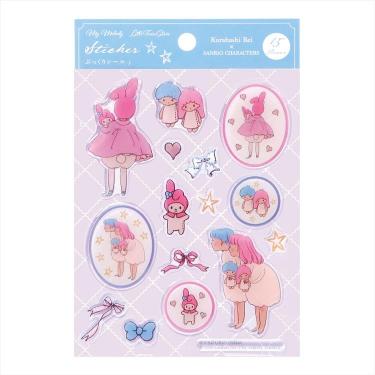 ぷっくりシール サンリオキャラクターズ×くらはしれい マイメロディ&リトルツインスターズ