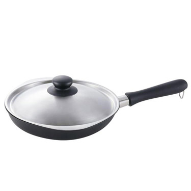 鉄フライパン 蓋付き 浅型 18cm マグマプレート